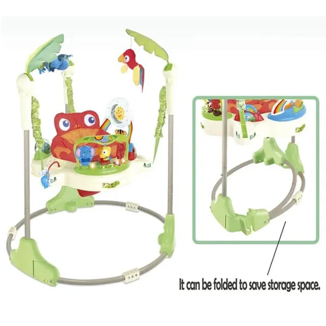 Pikkaboo Musical Frog Baby Jumperoo - Laadlee