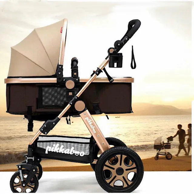 Pikkaboo - 4in1 Luxury Stroller Travel System - Beige - Laadlee