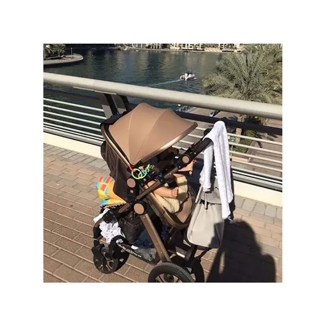Pikkaboo - 4in1 Luxury Stroller Travel System - Beige - Laadlee