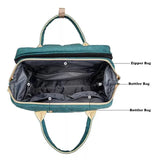 Pikkaboo 4in1 Diaper Bag with Changing Station/Crib-Teal Green - Laadlee