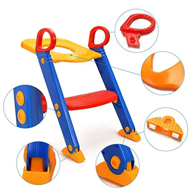 Pikkaboo Potty Trainer Seat with Ladder  - Laadlee