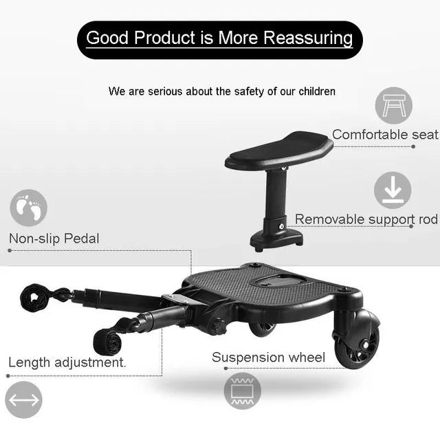 Pikkaboo Co-Stroll Universal Stroller Board Attachment - Laadlee