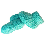 Pikkaboo Cuddles & Snuggles Crochet Baby Booties - Green - Laadlee