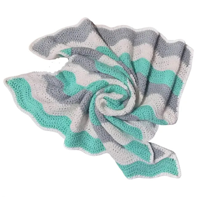 Pikkaboo Cuddles & Snuggles Breathable Crochet Baby Blanket - Laadlee