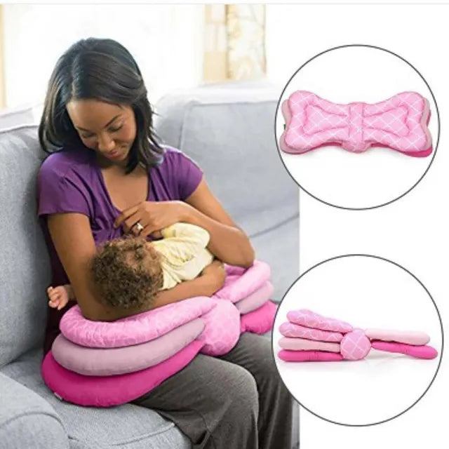 Pikkaboo - 3-in-1 Adjustable Nursing Pillow - Pink - Laadlee