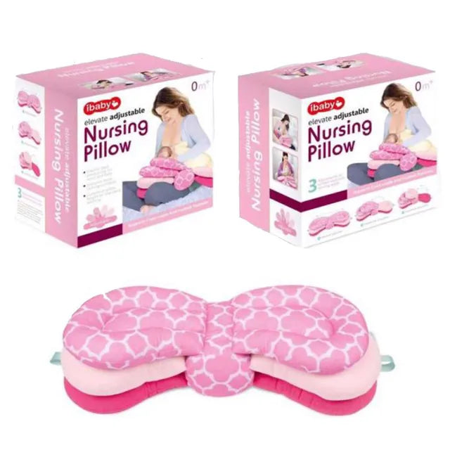 Pikkaboo - 3-in-1 Adjustable Nursing Pillow - Pink - Laadlee