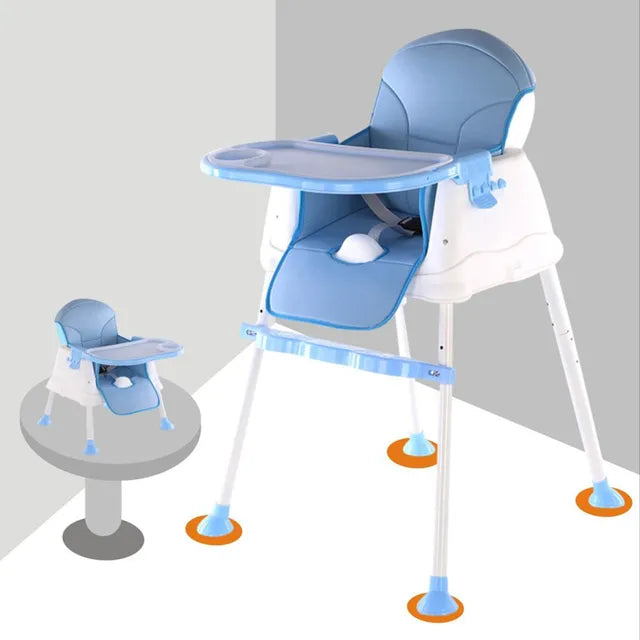 Pikkaboo European Standard All-in-One High Chair for Babies - Blue - Laadlee