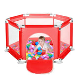 Pikkaboo Portable Playpen with 30 Free balls - Red - Laadlee