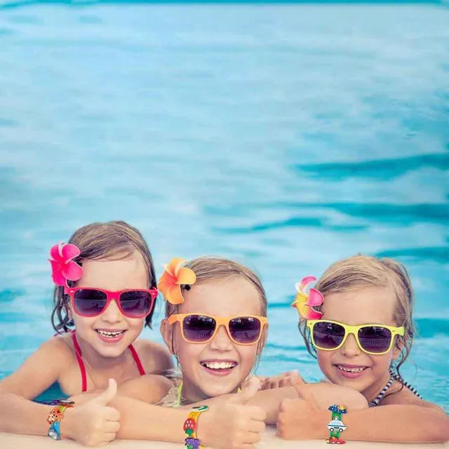 Pikkaboo Rubber Wristband - White - Laadlee