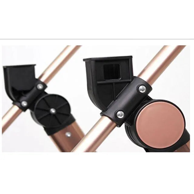 Pikkabo- 3in1 Luxury Pram Stroller-Black - Laadlee