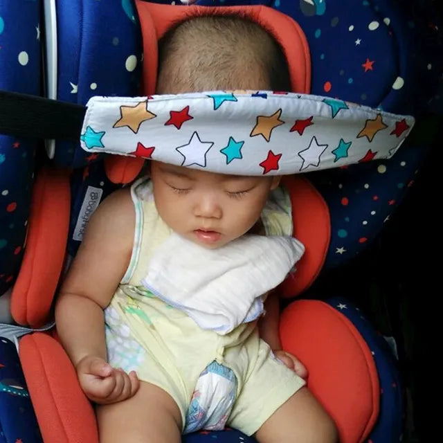 Pikkaboo NapSafe Car Head Support - Colorful Stars - Laadlee