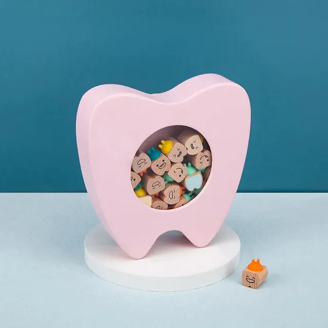 Woody Buddy - Teeth Keepsakes - Pink - Laadlee