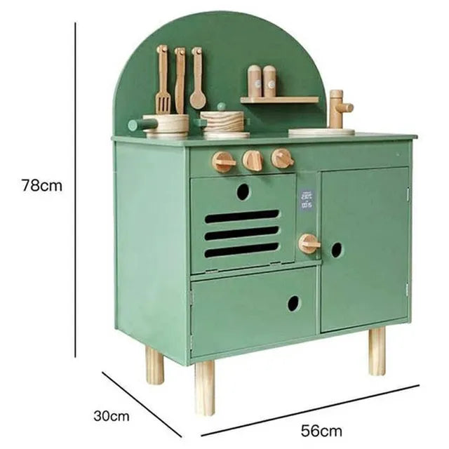 Woody Buddy - Vintage Kitchen - Green - Laadlee