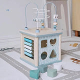 Woody Buddy - Activity Cube - Blue - Laadlee