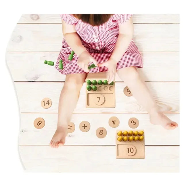 Woody Buddy - Counting Pegs - Natural - Laadlee