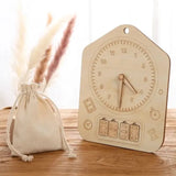 Woody Buddy - Learning Clock - Natural - Laadlee