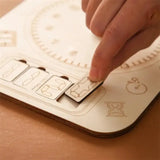 Woody Buddy - Learning Clock - Natural - Laadlee