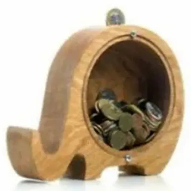 Woody Buddy - Animals Shape Piggy Banks - Elephant - Laadlee