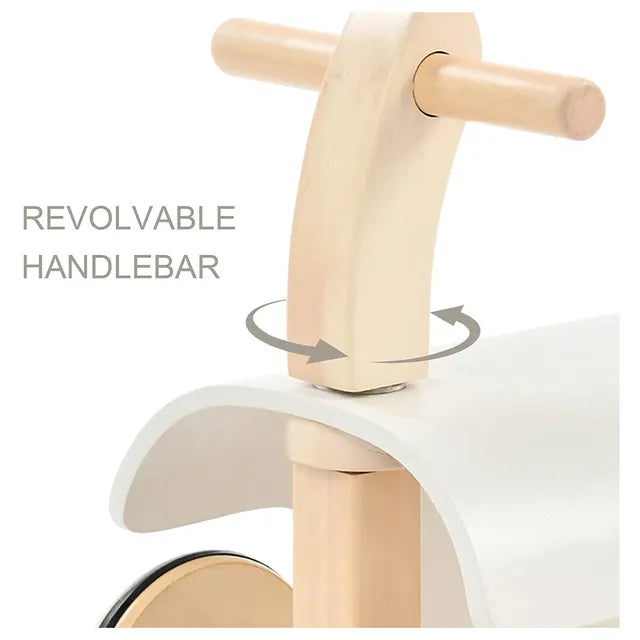 Woody Buddy - Ride-on Balance Car - White - Laadlee