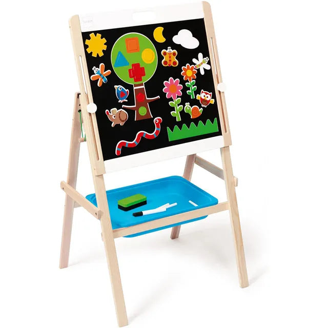 Scratch Europe 2 Sided Easel (Magnetic Black & Whiteboard) - Laadlee