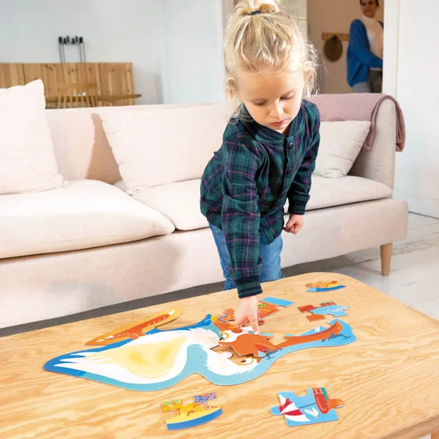 Scratch Europe Pelican Contour Puzzle 24 Pieces - Laadlee