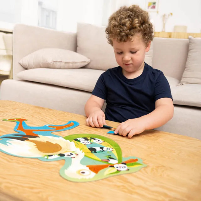 Scratch Europe Stork Contour Puzzle 24 Pieces - Laadlee