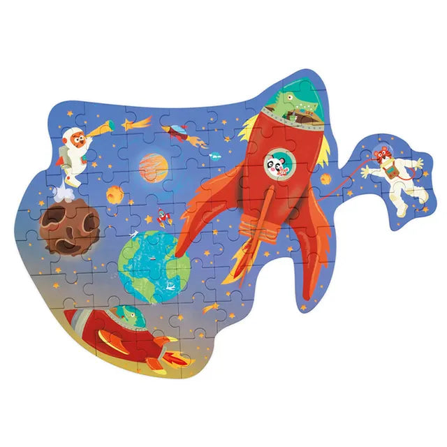 Scratch Europe Space Contour Puzzle 60 Pieces - Laadlee