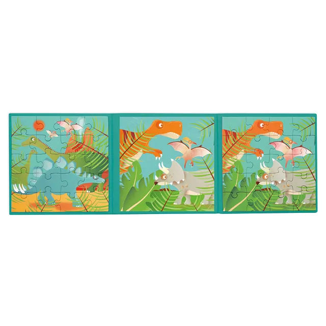 Scratch Europe Dinosaurs Magnetic Puzzle Book To Go - Laadlee