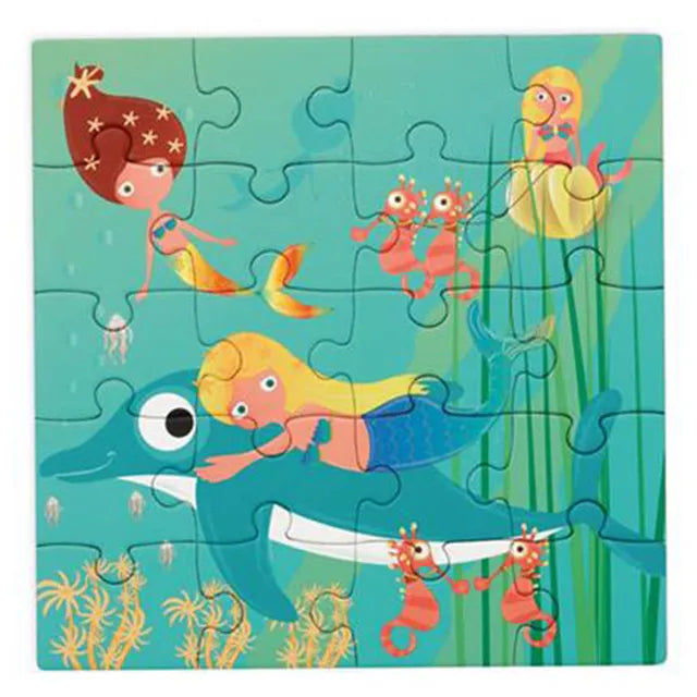 Scratch Europe Mermaids Magnetic Puzzle Book To Go - Laadlee