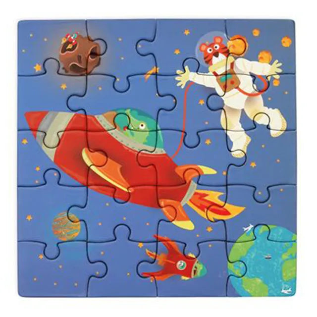 Scratch Europe Space Magnetic Puzzle Book To Go - Laadlee