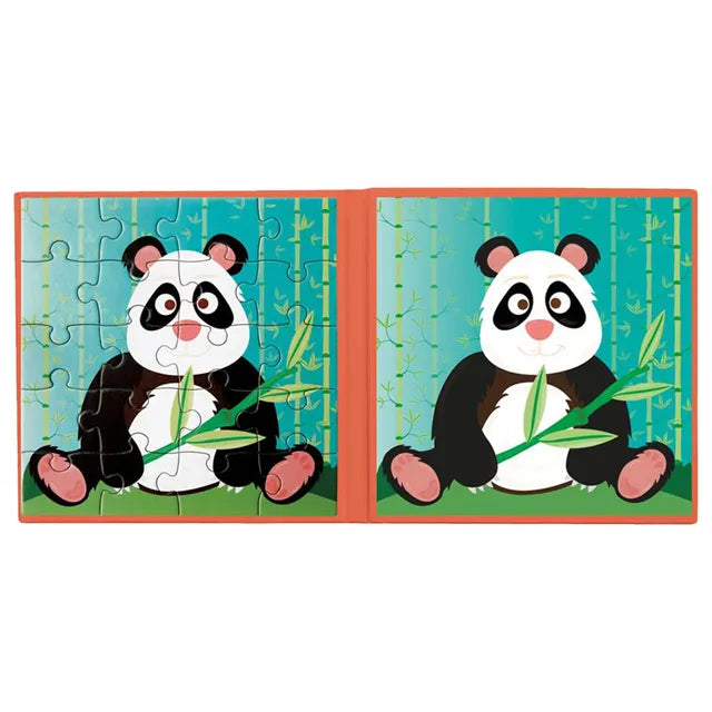 Scratch Europe Panda 20 Pcs Magnetic Puzzle Book To Go - Laadlee