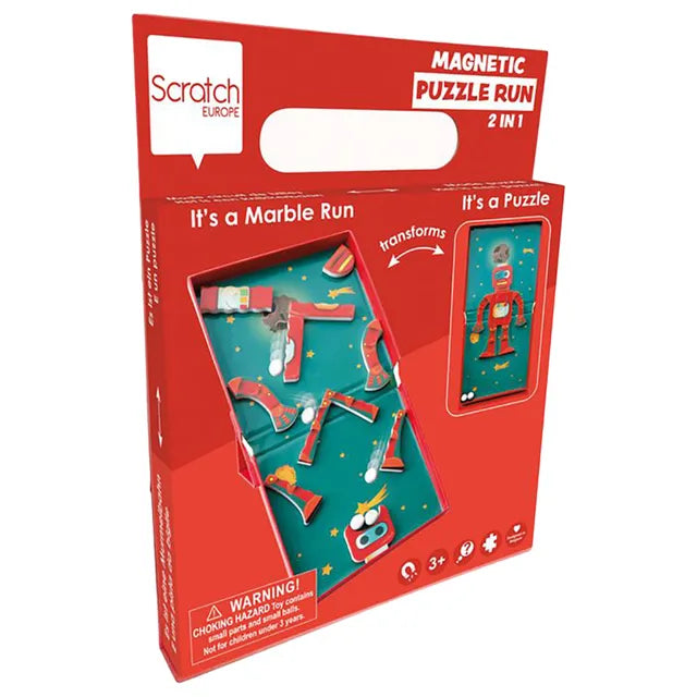 Scratch Europe Robot 11 Pcs Magnetic Puzzle Run - Laadlee