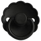 Frigg Daisy Silicone Baby Pacifier 6M-18M, 1Pack, Jet Black - Size 2 - Laadlee