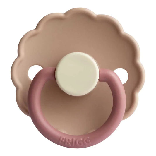 Frigg Daisy Silicone Baby Pacifier 0-6M, 1Pack, Peony - Size 1 - Laadlee