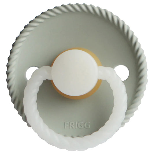 Frigg Rope Latex Baby Pacifier 6M-18M, 1Pack, Sage Night - Size 2 - Laadlee