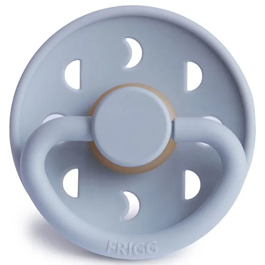 Frigg Moon Phase Latex Baby Pacifier 6M-18M, 1Pack, Powder Blue - Size 2 - Laadlee