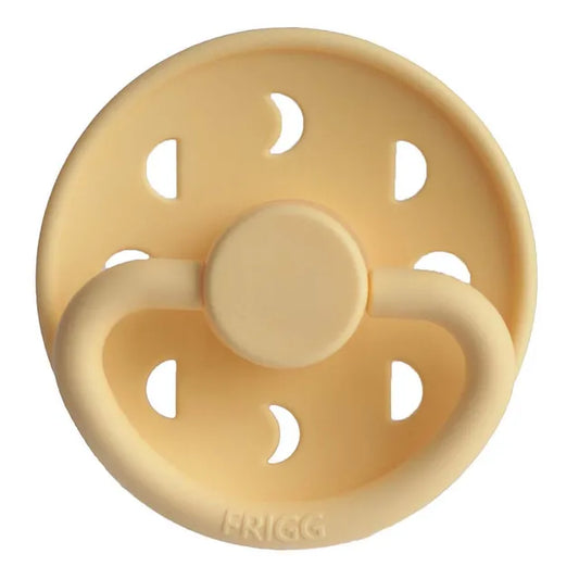 Frigg Moon Phase Latex Baby Pacifier 0-6M, 1Pack, Pale Daffodil - Size 1 - Laadlee