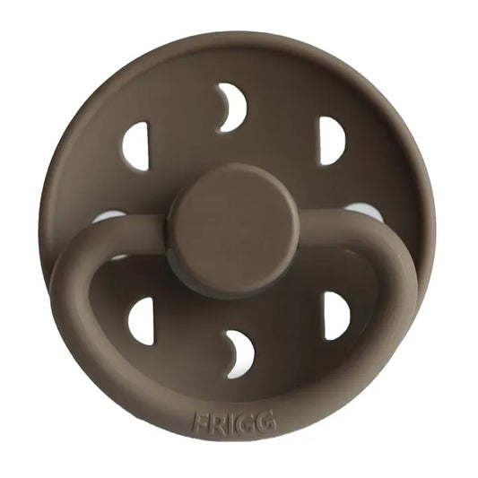 Frigg Moon Phase Silicone Baby Pacifier 0-6M, 1Pack, Portobello - Size 1 - Laadlee