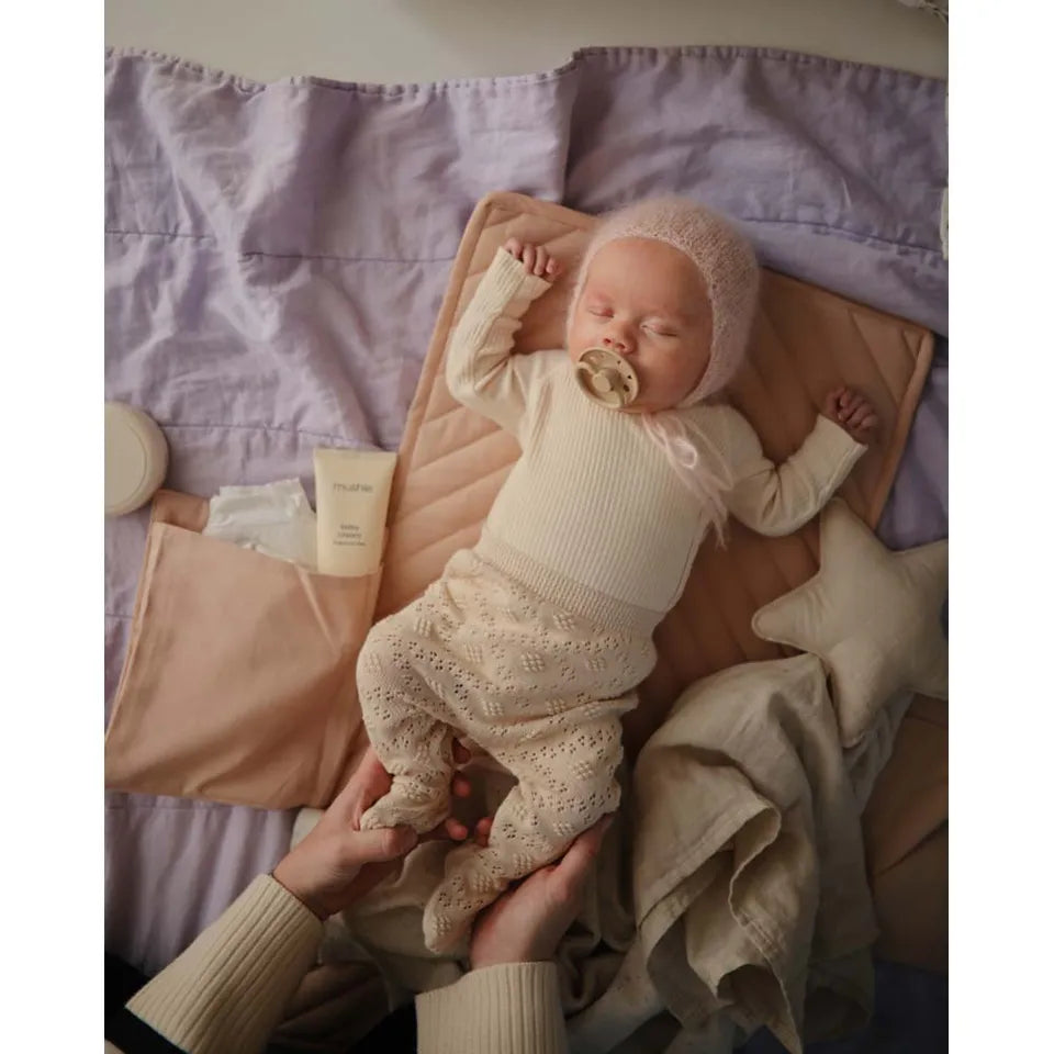 Frigg Moon Phase Silicone Baby Pacifier 6M-18M, 2Pack, Blush/Powder Blush - Size 2 - Laadlee