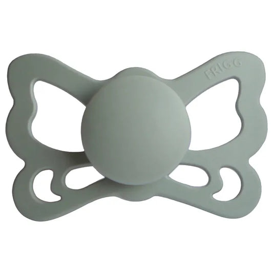 Frigg Butterfly Anatomical Silicone Baby Pacifier 6M-18M, Sage - Size 2 - Laadlee