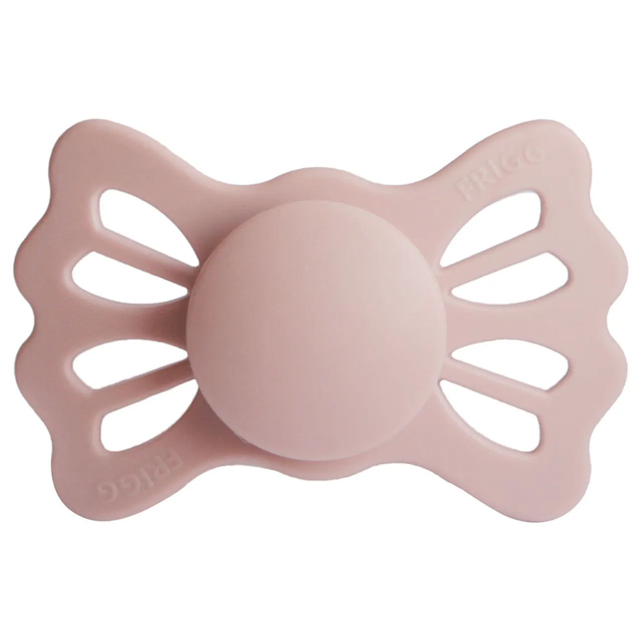 Frigg Lucky Symmetrical Silicone Baby Pacifier 6M-18M, Blush - Size 2 - Laadlee