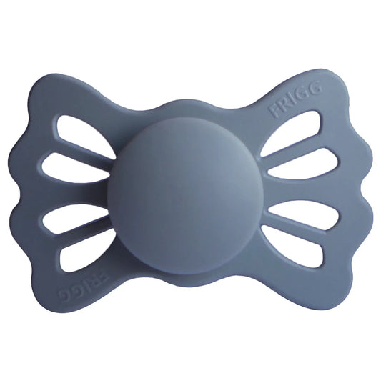 Frigg Lucky Symmetrical Silicone Baby Pacifier 6M-18M, Slate - Size 2 - Laadlee