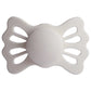 Frigg Lucky Symmetrical Silicone Baby Pacifier 6M-18M, Silver Gray - Size 2 - Laadlee