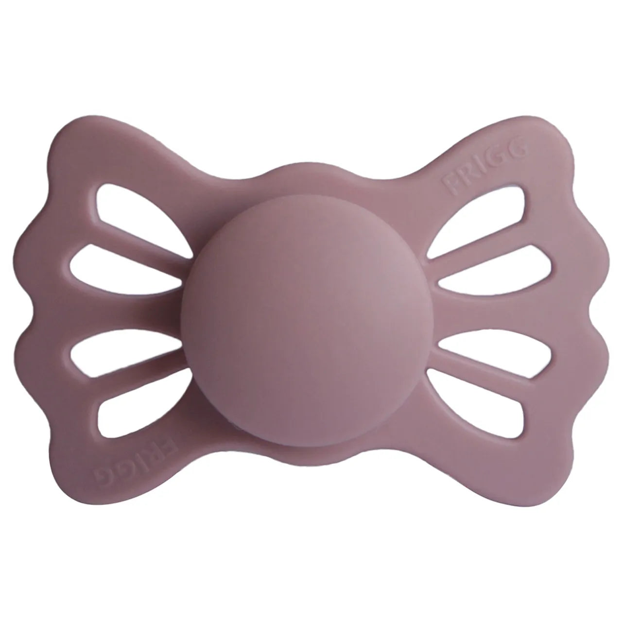 Frigg Lucky Symmetrical Silicone Baby Pacifier 6M-18M, Twillight Mauve - Size 2 - Laadlee