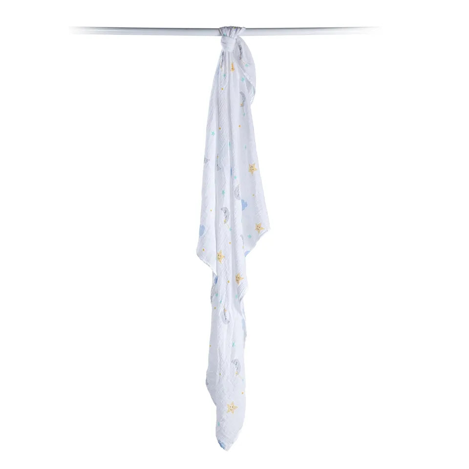 Lulujo Muslin Swaddle - Dreamland - Laadlee