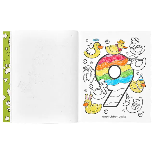 OOLY Toddler Color-In' Book - 123 Shapes & Numbers - Laadlee
