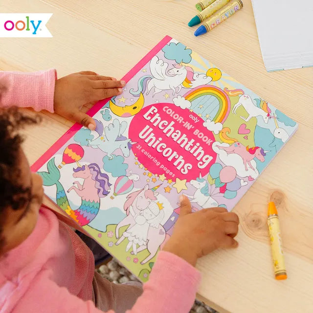 OOLY Coloring Book - Enchanting Unicorns - Laadlee