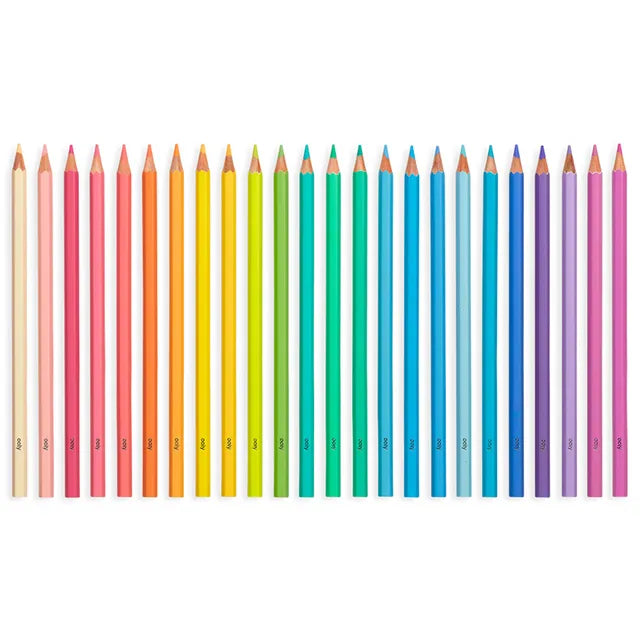 OOLY Pastel Hues Colored Pencils - Set of 24 - Laadlee