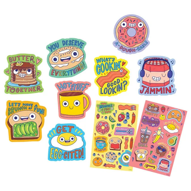 OOLY Scented Scratch Stickers - Brunch Buddies - Laadlee