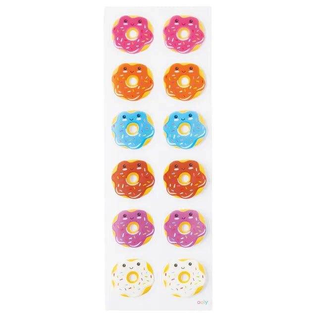 OOLY Stickiville Stickers - Skinny - Happy Donuts - Laadlee